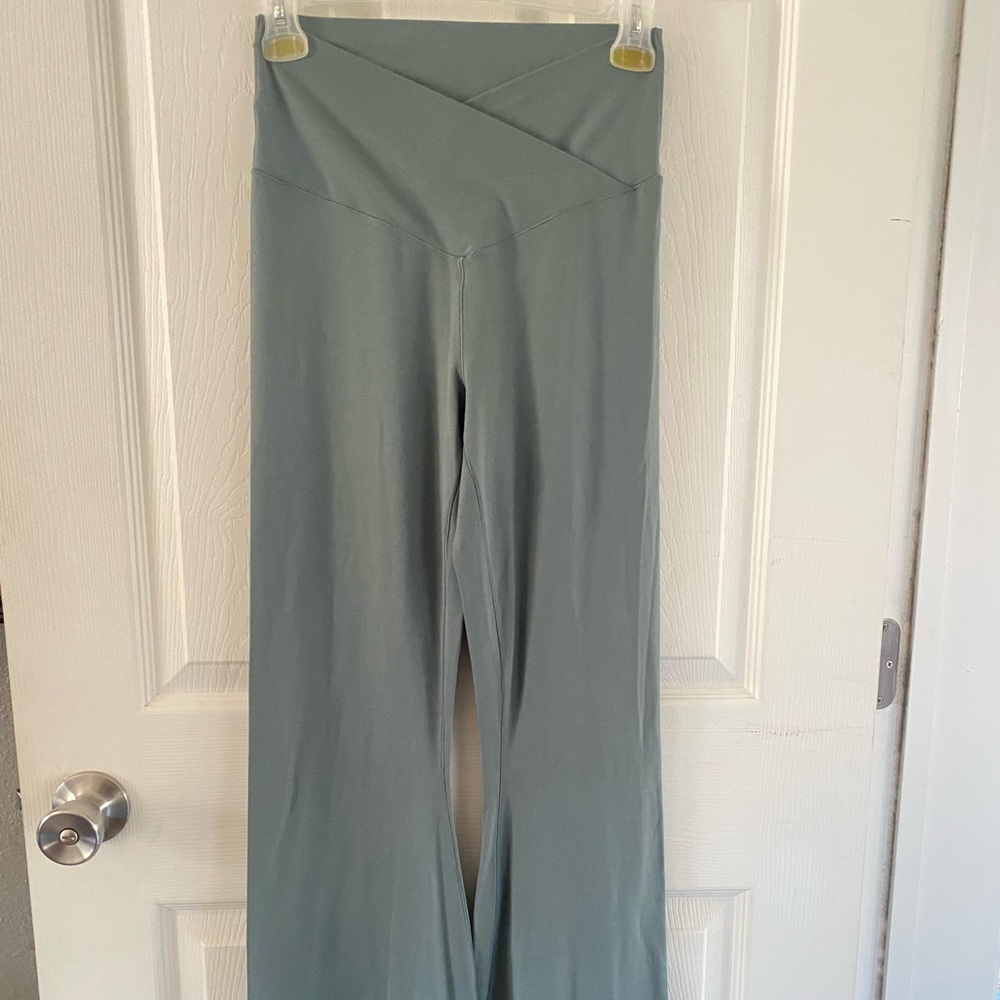 Aerie Real Me High Waisted Crossover Flare Legging